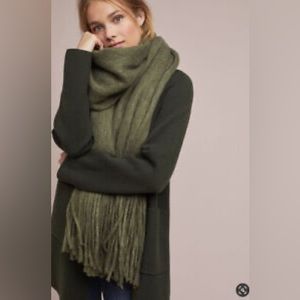 Anthropologie Cozy Fringe Scarf Wrap